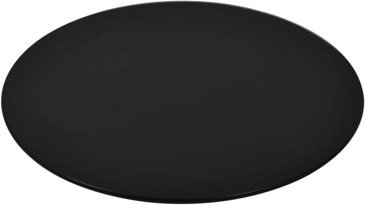 vidaXL Tischplatte Gehärtetes Glas Rund 700mm Glasplatte für Esstisch Tisch Ø 70 cm Schwarz, Ø 70 cm