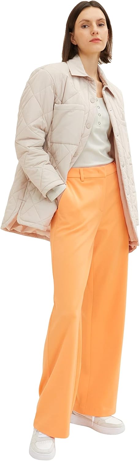 TOM TAILOR Damen Lea Straight Fit Hose 32W / 30L 29751 - Bright Mango Orange, 32W / 30L 29751 - Brig