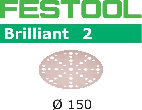 FESTOOL 575147 Multi-Jetstream Schleifscheiben Brilliant 2, Durchmesser 150 mm, Korn 120 mm, 100 Stü