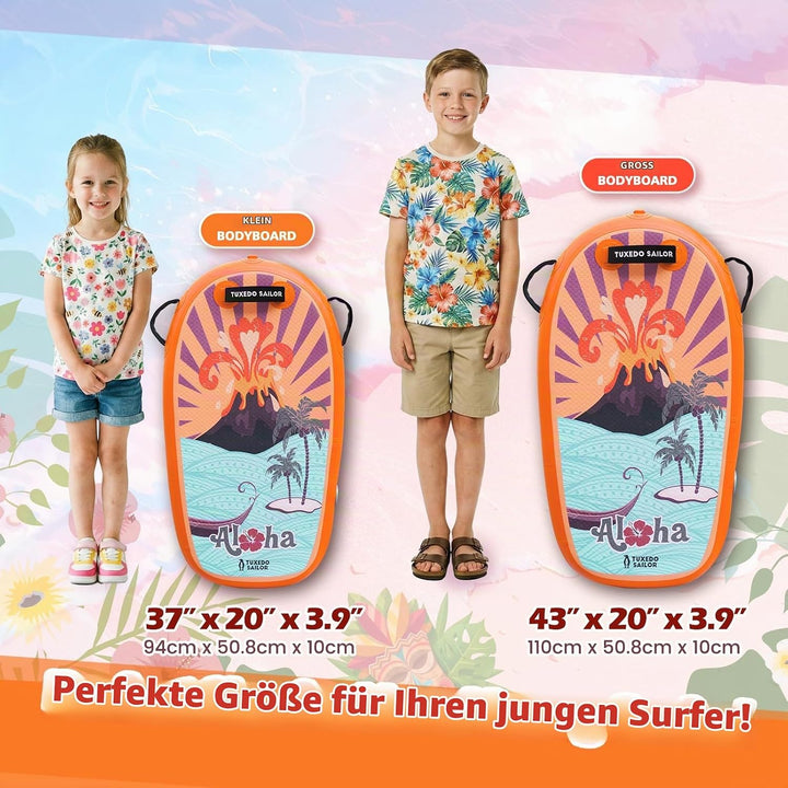 Tuxedo Sailor Aufblasbare Bodyboard Schwimmbrett Schwimmboard, Surfbrett Kinder und Erwachsene zum S