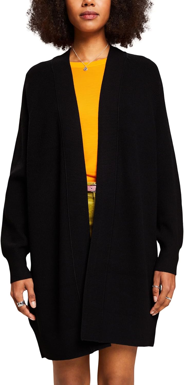 ESPRIT Damen Strickjacke XXL 001/Black, XXL 001/Black