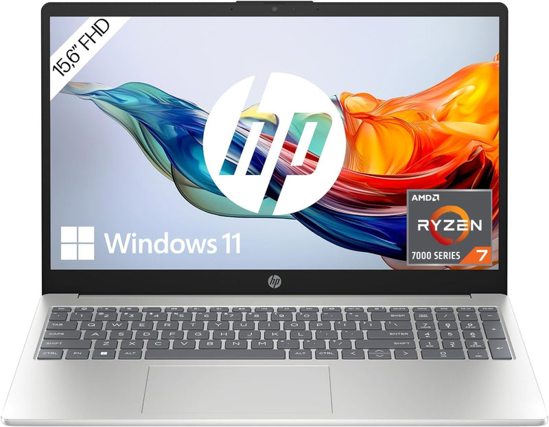 HP Laptop | 15,6 Zoll (39,6 cm) FHD IPS Display | AMD Ryzen 7 7730U | 16 GB RAM | 512 GB SSD | AMD R