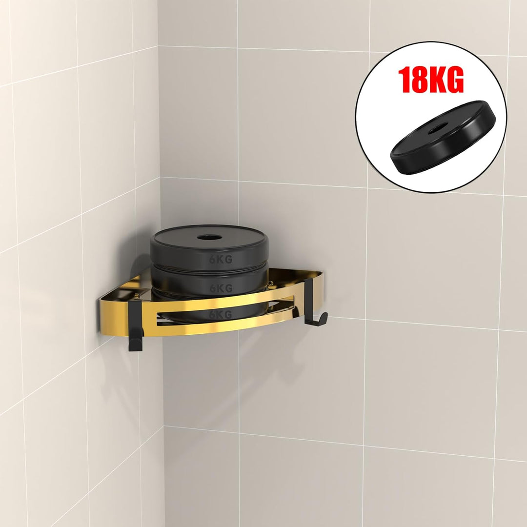 Strength Enemy Duschablage Ecke Ohne Bohren SUS 304 Edelstahl Duschregal Badregal Eckablage Duschkor