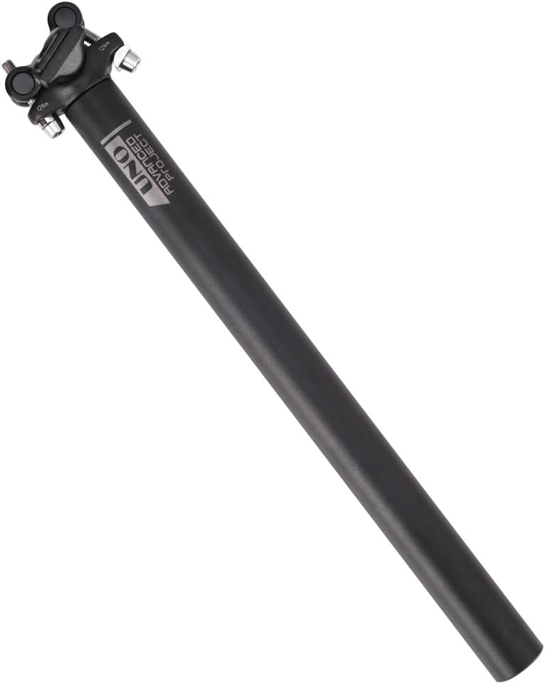 BESNIN Sattelstütze 25,4/28,6/30,9/31,6mm Fahrrad Sattelstange in 400mm Länge, Aluminiumlegierung Fa