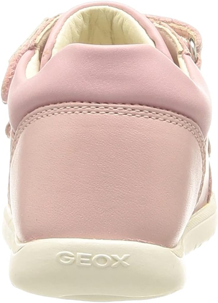 Geox Baby - Mädchen B Macchia GirlFirst Walker Shoe 18 EU Rose, 18 EU Rose