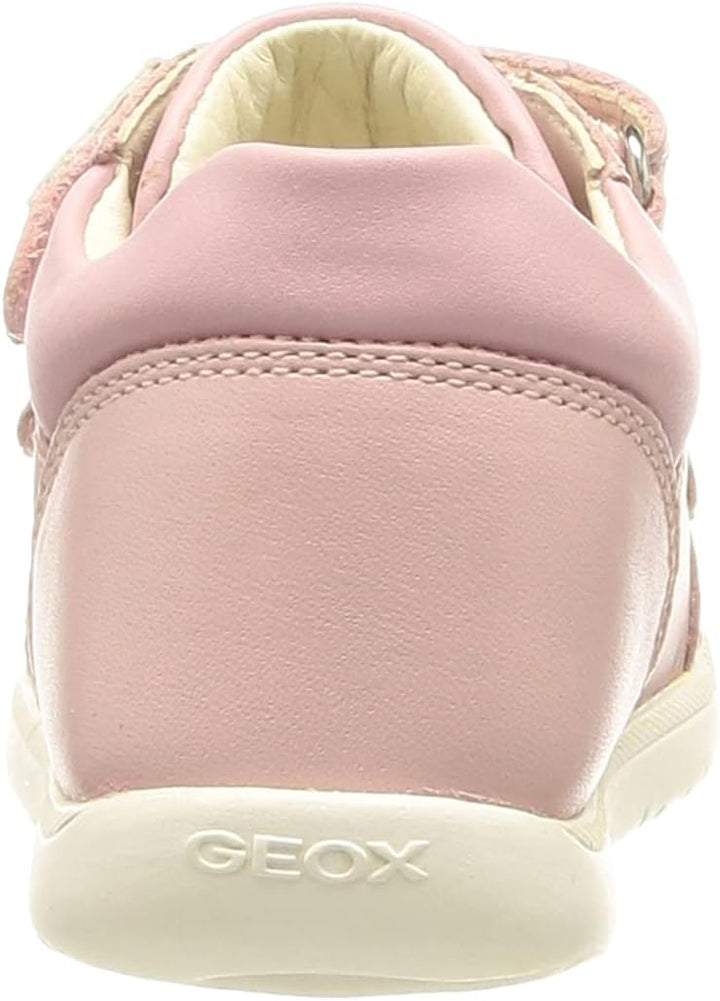 Geox Baby - Mädchen B Macchia GirlFirst Walker Shoe 18 EU Rose, 18 EU Rose