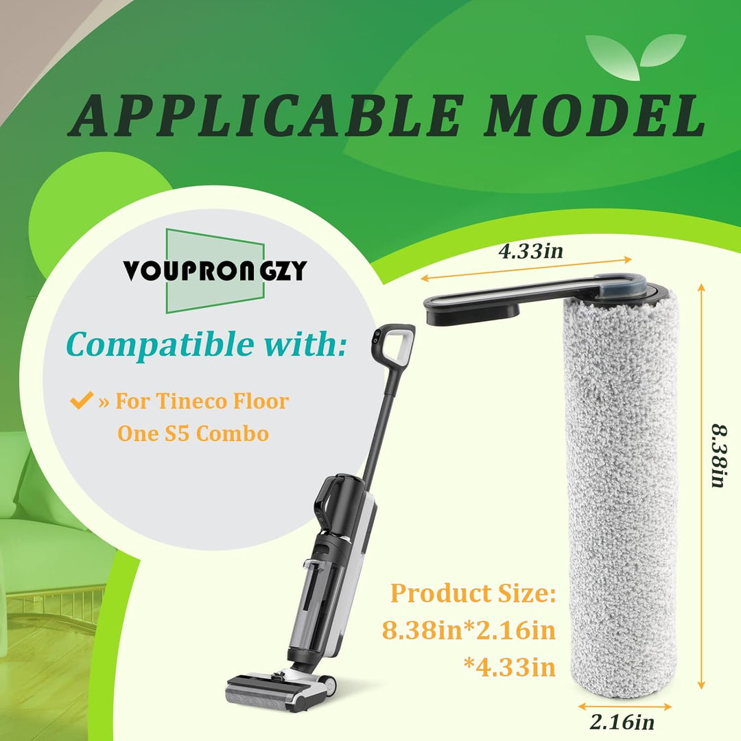 2 Bürstenrollen 4 Filter Ersatzteile für Tineco Floor One S5 Combo Bürstenrollen/HEPA Filter Nass Tr