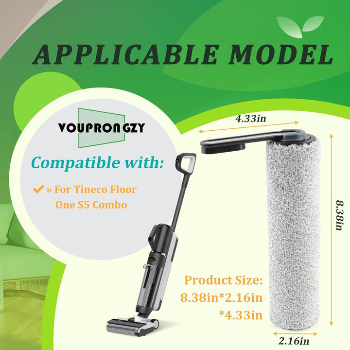 2 Bürstenrollen 4 Filter Ersatzteile für Tineco Floor One S5 Combo Bürstenrollen/HEPA Filter Nass Tr