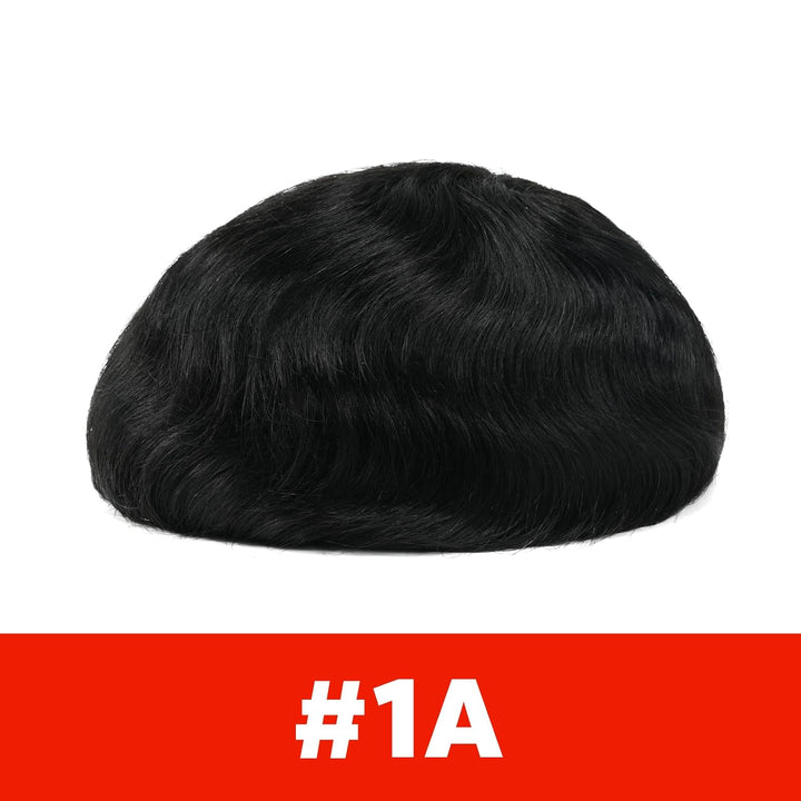 Lordhair Toupet Echthaar Männer,Perücke Männer,0,03 mm Dünne Leder Basis 20 * 25 CM Leichtes Haarers