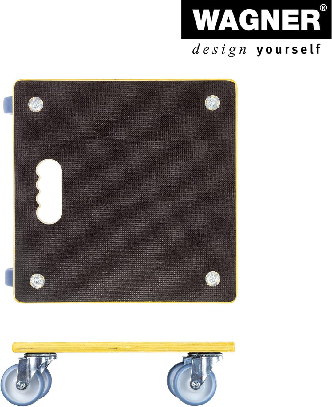 Wagner Transporthilfe MM 1340 I 38 x 38 x 11 cm - Tragkraft 300 kg ideal für schwer beladene Kisten,