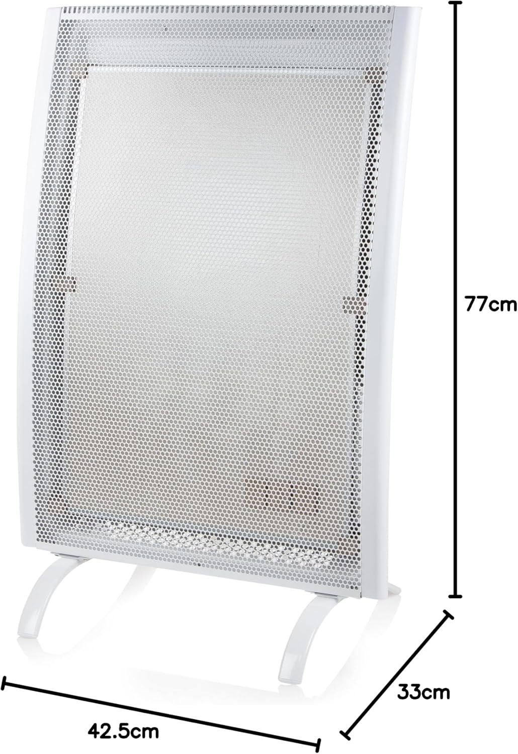 DOMO DO7317M Mica-Heizung - 3 Positionen - weiss