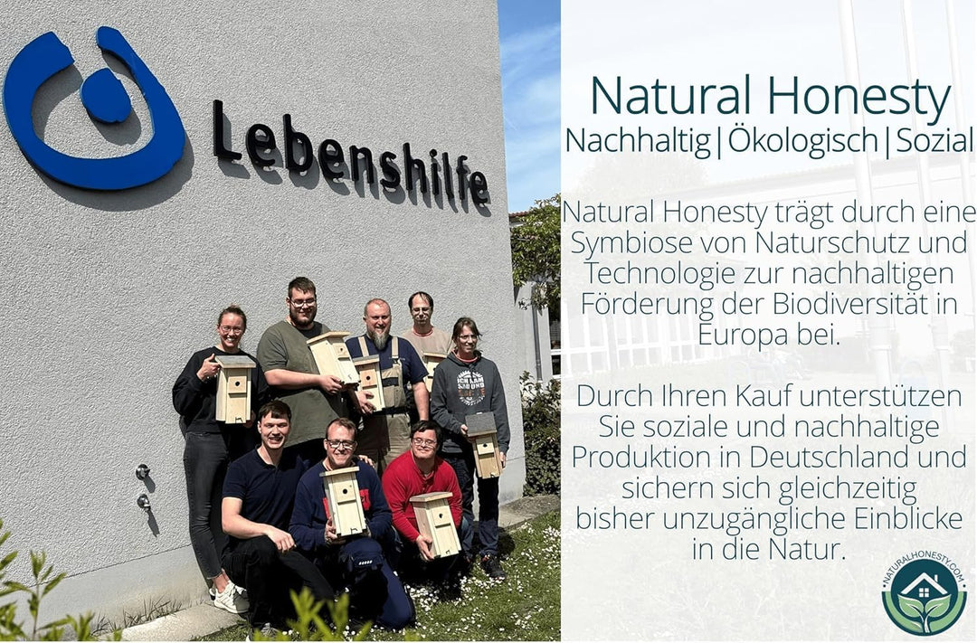 Hochwertiges Vogelhaus (Nistkasten) inklusive Kamera zum Vogel beobachten im Garten/Balkon mit WLAN