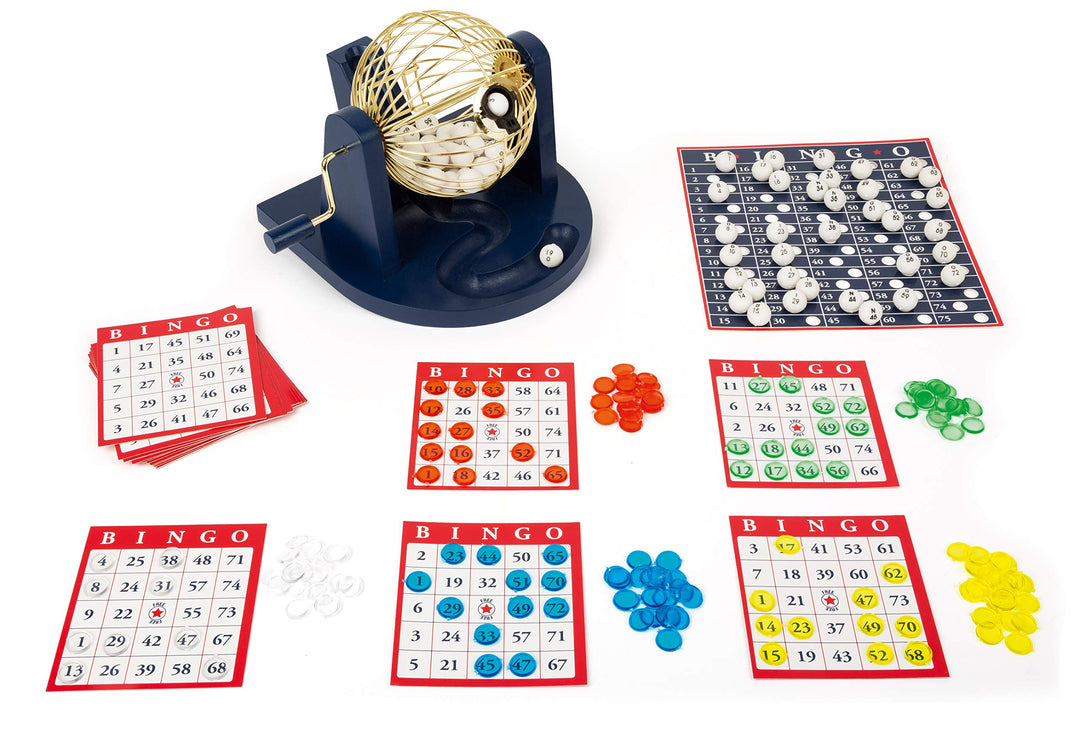 small foot Bingo Spiel Set, mit Bingotrommel und Zubehör, Familien &amp; Kinderspiel, ab 5 Jahren, 11406