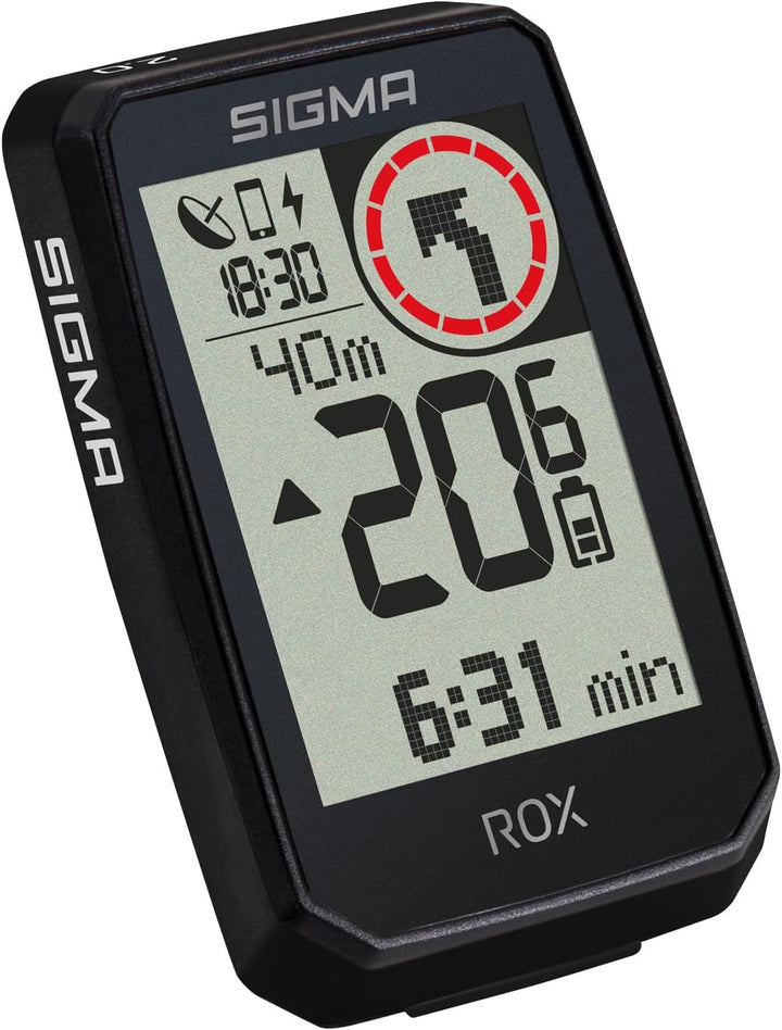 SIGMA ROX 2.0 Endurance Black | 26h Akkulaufzeit | kabelloser Fahrradcomputer | GPS und Navigation i