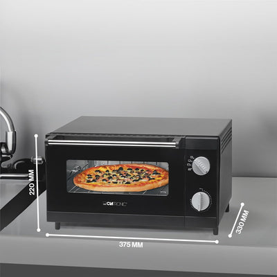Clatronic Multi-Pizza-Ofen MPO 3520, Ober- und Unterhitze im Kombibetrieb möglich, 12 Liter Backraum
