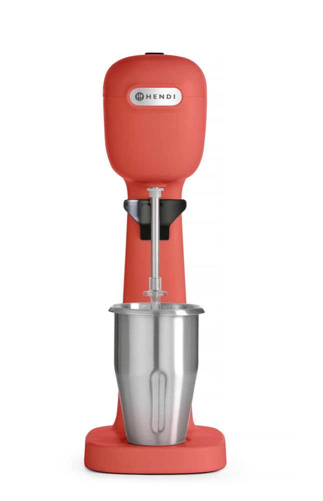 HENDI Getränkemixer, inkl. 2 Mischbecher, 4 Rührwerken, für Milchshakes, Freddo Cappuccino, Frappés,
