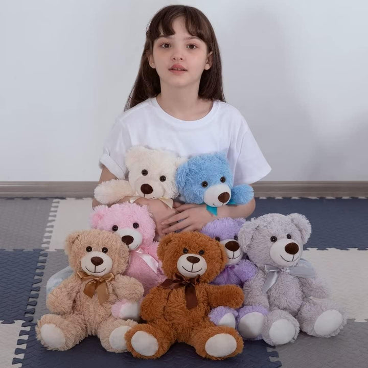 MorisMos 3 Packungen Teddybär Stofftiere Plüsch niedliches Plüschtier in 3 Teddybären 3 Stück kleine