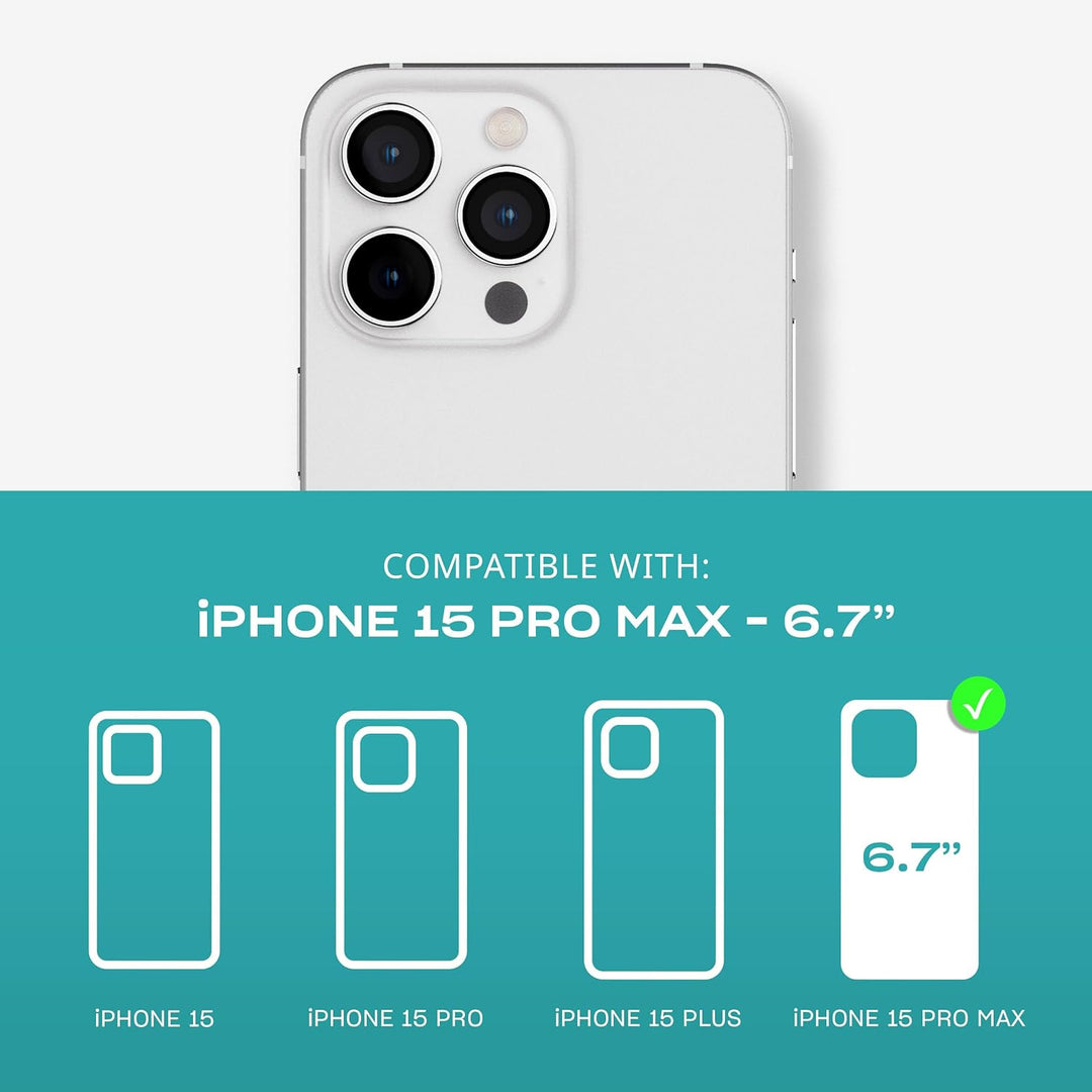 tech21 Evo Clear Hülle für iPhone 15 Pro Max – Aufprallschutz – transparent farblos, farblos