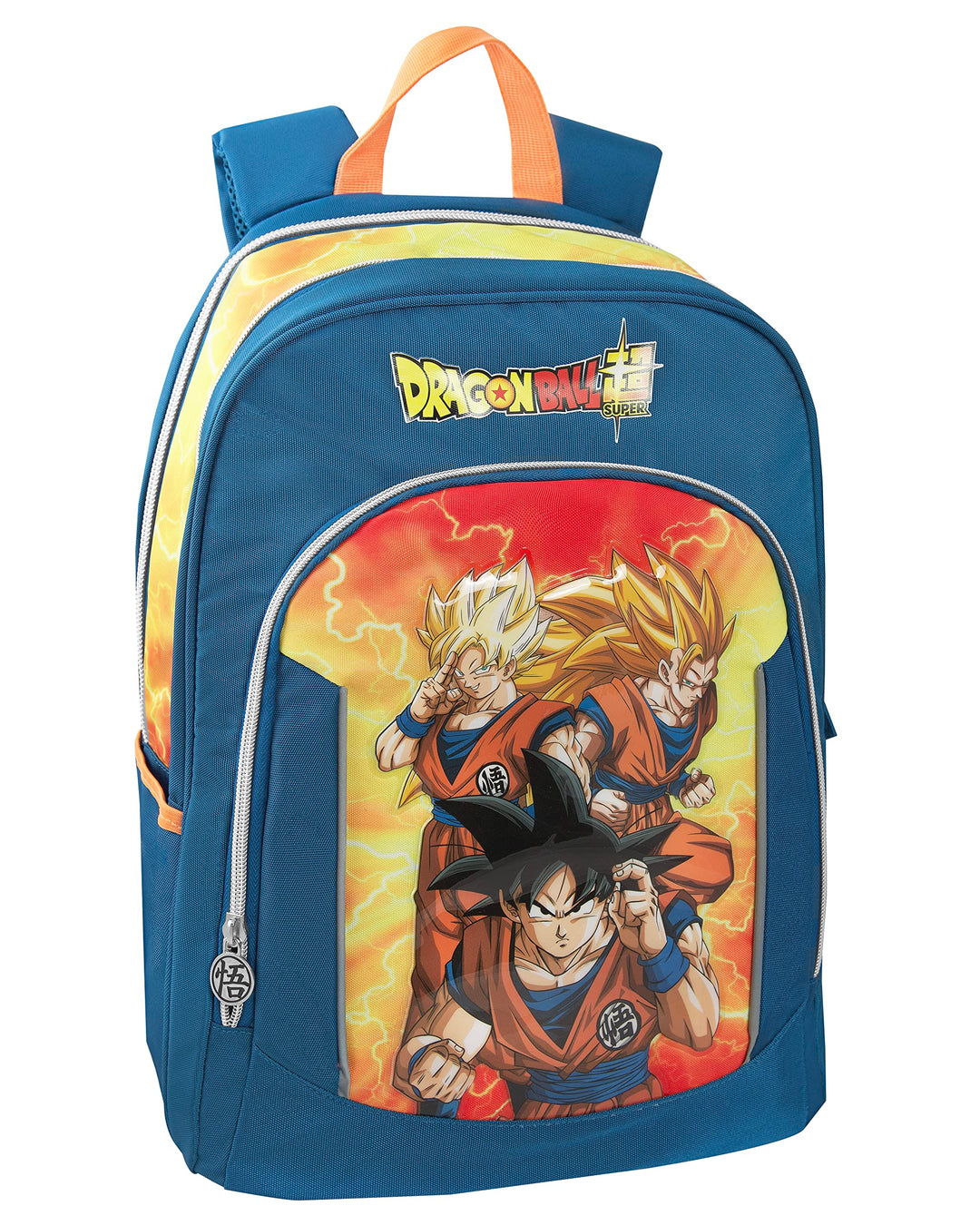 Dragon Ball Unisex-Bambini und Ragazzi Trollay Zaino Trolly, Blu/Giallo, Taglia unica