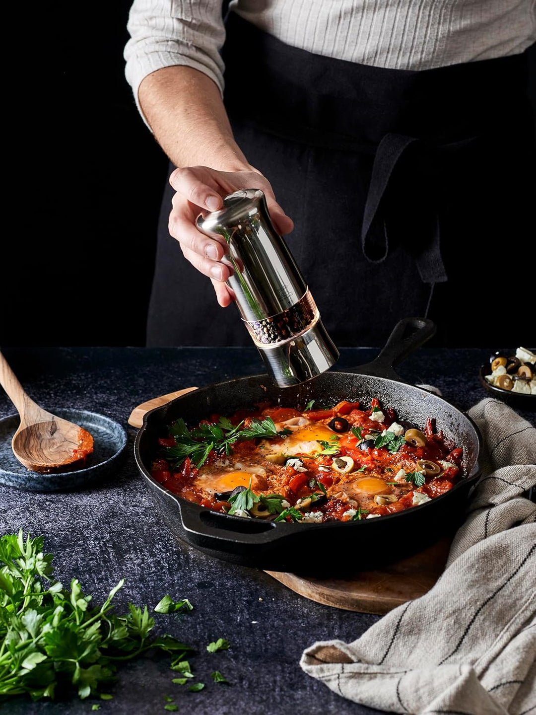 PEUGEOT - Elektrische Pfeffermühle Zeli 14 cm - Mit Beleuchtung - Mit schwarzem Pfeffer - Inklusive