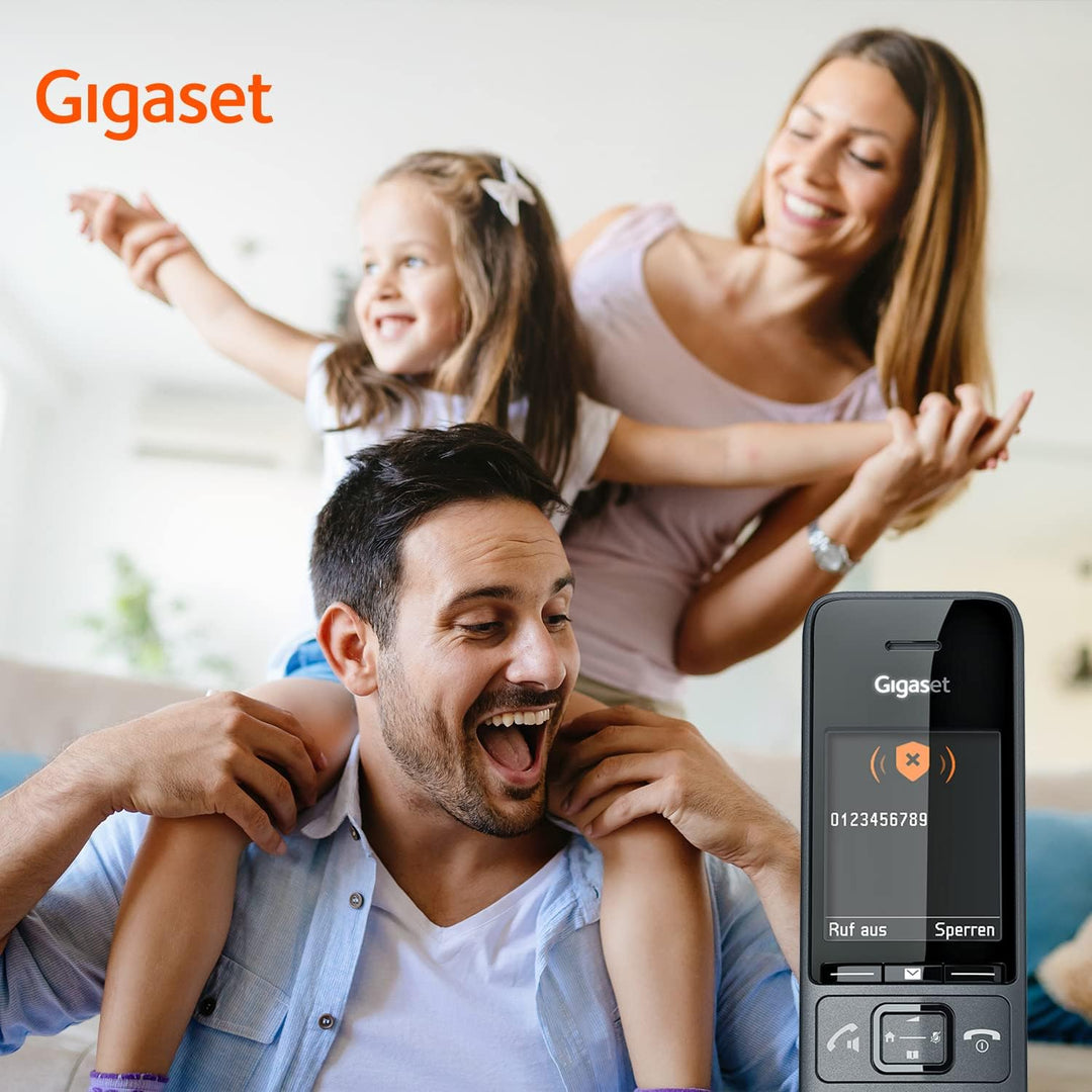 Gigaset Comfort 520HX & Box 200A – DECT-Mobilteil mit Ladeschale – Elegantes Schnurloses Telefon Bes