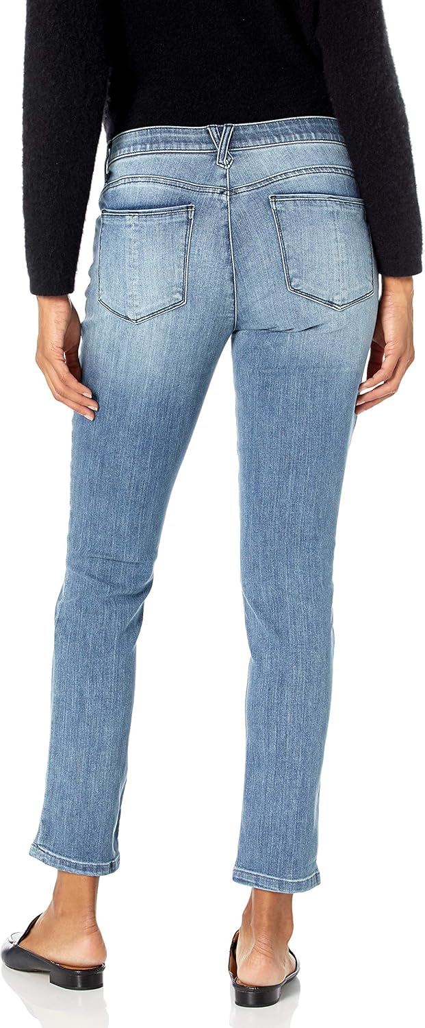 Democracy Damen Ab Solution Girlfriend Jeans 34 Blau, 34 Blau