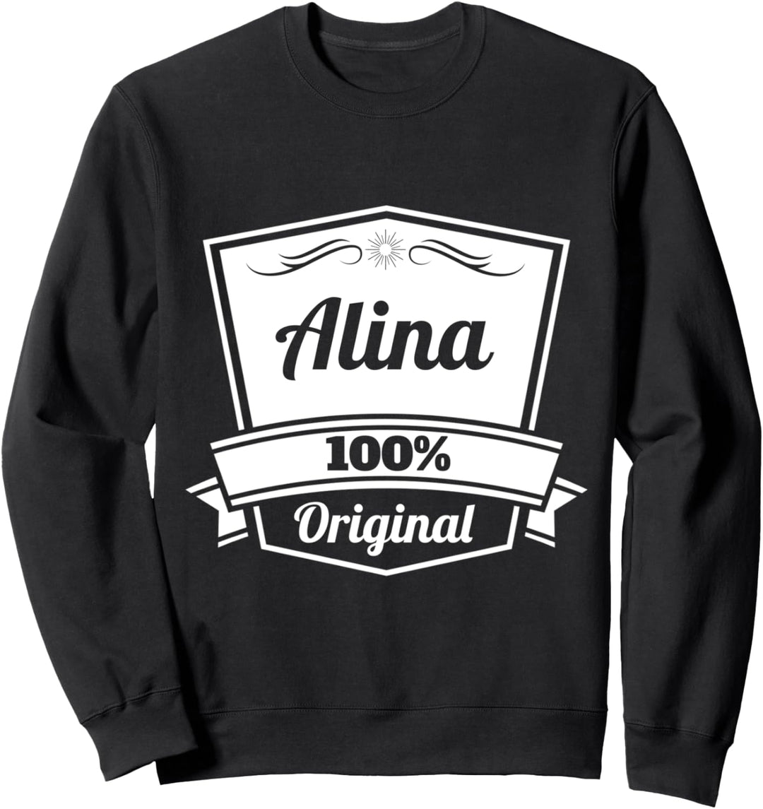 Alina Geschenk / Alina personalisierter Name Geburtstag Sweatshirt