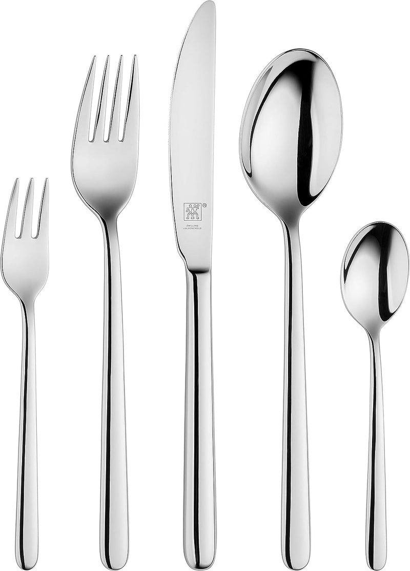 ZWILLING Newcastle Besteck-Set, 30-teilig, Für 6 Personen, 18/10 Edelstahl/Hochwertiger Klingenstahl