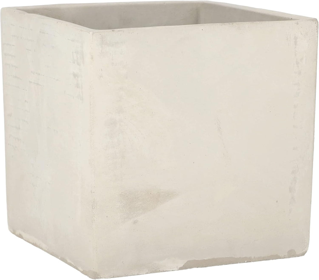 KOTARBAU® Blumentopf Übertopf 17 x 17 cm für Blumen Pflanzen aus Dekorativ-Beton Grau Quadratisch In