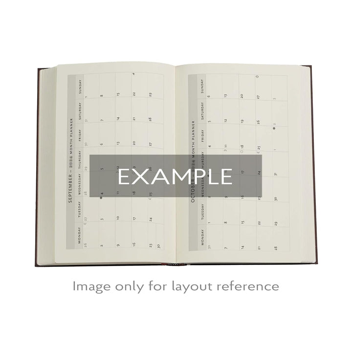 2026 Firebird (Birds of Happiness) Mini 12-month Horizontal Softcover Flexi Dayplanner 2026 (Elastic