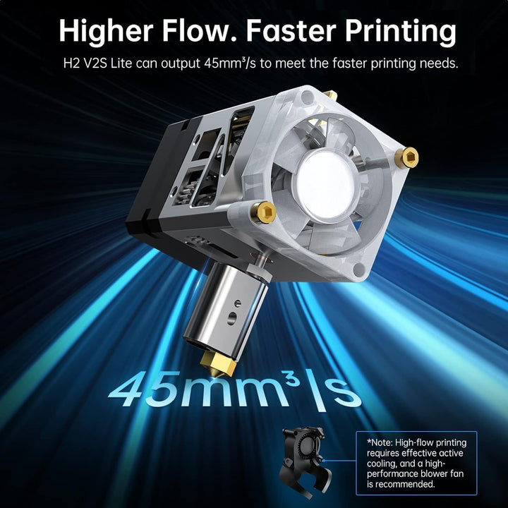 BIQU H2 V2S Lite Extruder Direct Drive Extruder High Flow Hotend Hochgeschwindigkeitsdruck für Ender