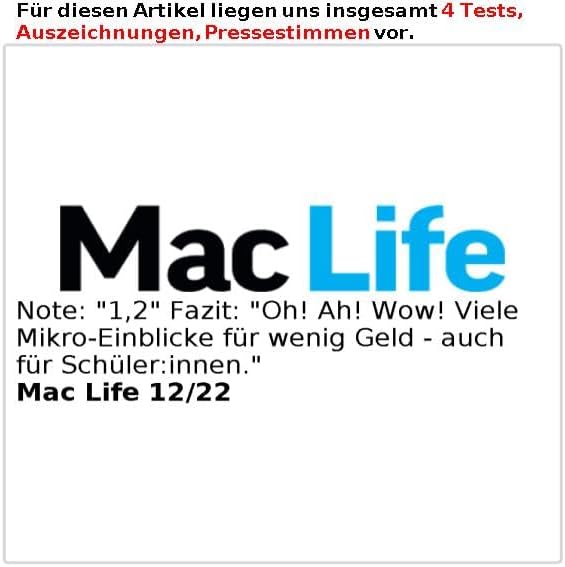 Somikon Handylupe: Mikroskop-Vorsatzlinse für Smartphones, 200-fache Vergrösserung, 6 LEDs (Microsco