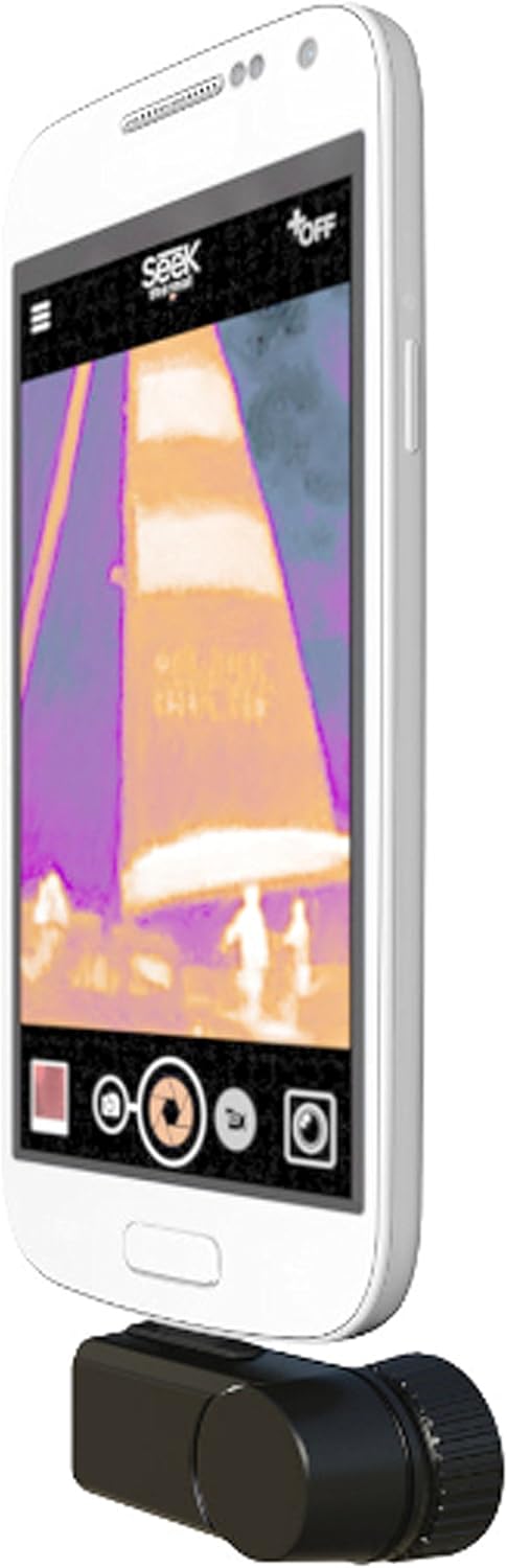 Seek Thermal Compact XR - Preiswerte Wärmebildkamera mit Erweiterter Sichtweite, Micro-USB Anschluss