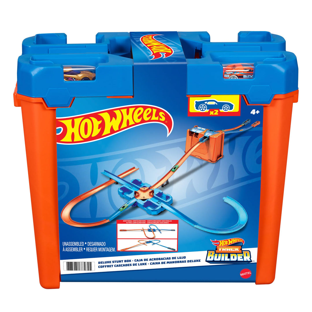 Hot Wheels GGP93 - Track Builder Stunt Box, Spielzeug Autorennbahn, Kinderspielzeug-Geschenkset für