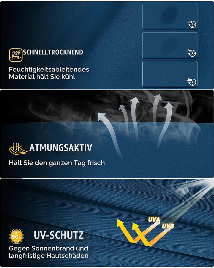33,000ft Damen 3/4 Hose Capri Wanderhose Stretch Leichte Radhose Taschen Sommer Outdoor Golf Hose 36