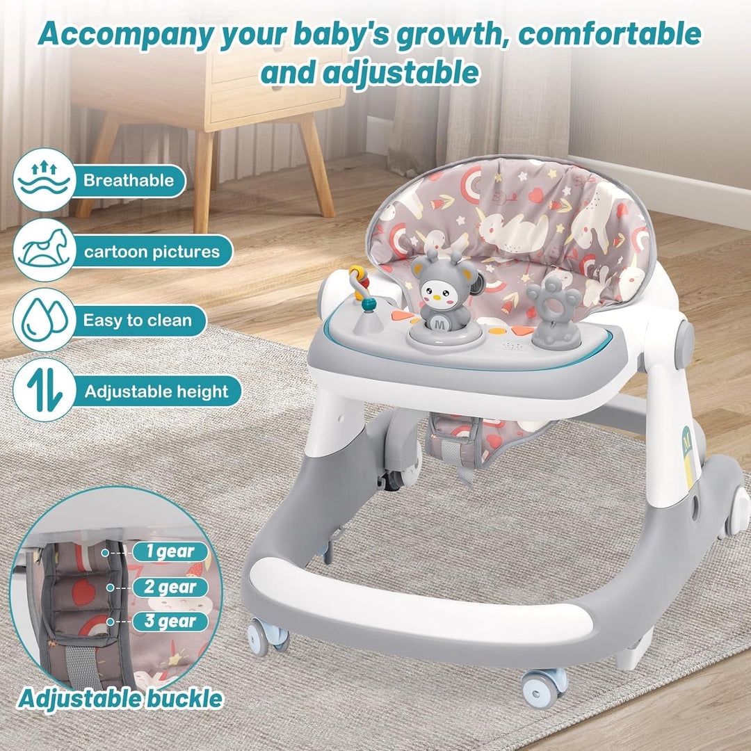 Baby Lauflernhilfe,3-in-1 Lauflernhilfe vom Sitzen zum Stehen, mehrfach abnehmbarer Modus, Unterhalt