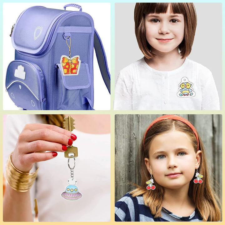 SUNANFBEST Schrumpffolie Set, Schrumpffolienset Schrumpffolien Set Schrumpffolie Basteln zum Bastels