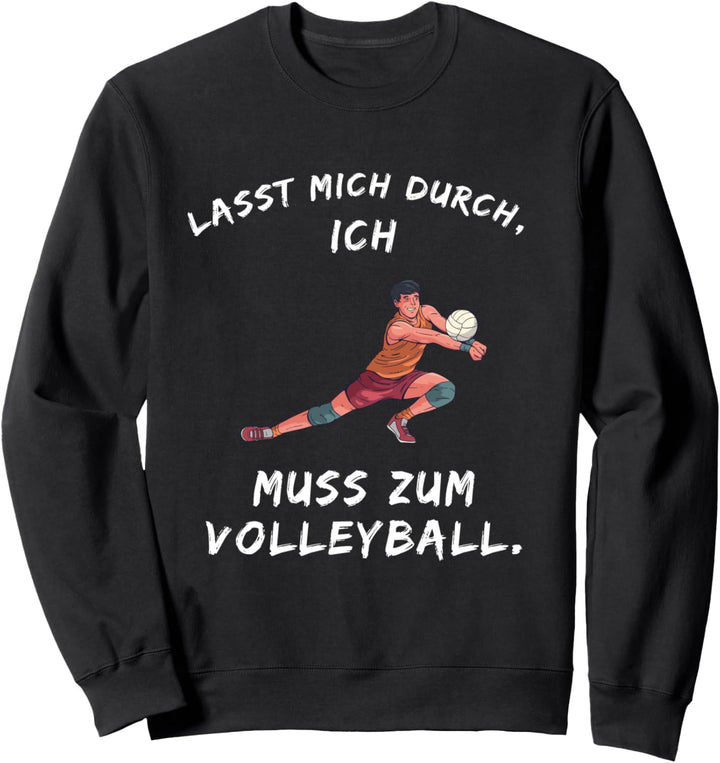 Volleyball Spruch Lustig Beachvolleyball Aufschlag Trikot Sweatshirt