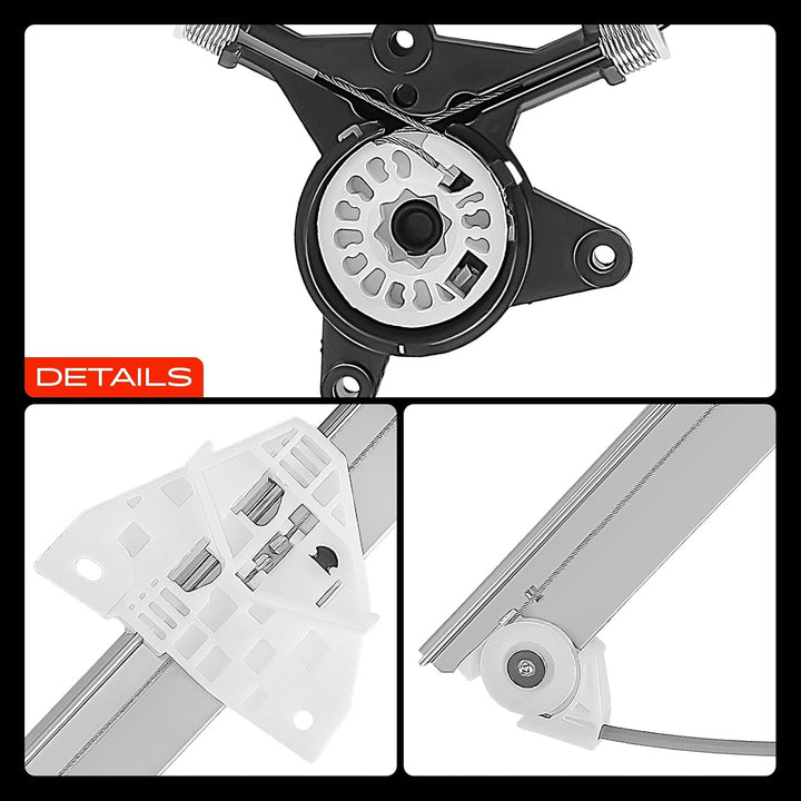 Frankberg Fensterheber Ohne Motor Vorne Links Kompatibel mit 3 BK Alle Motoren Hatchback Limousine 2