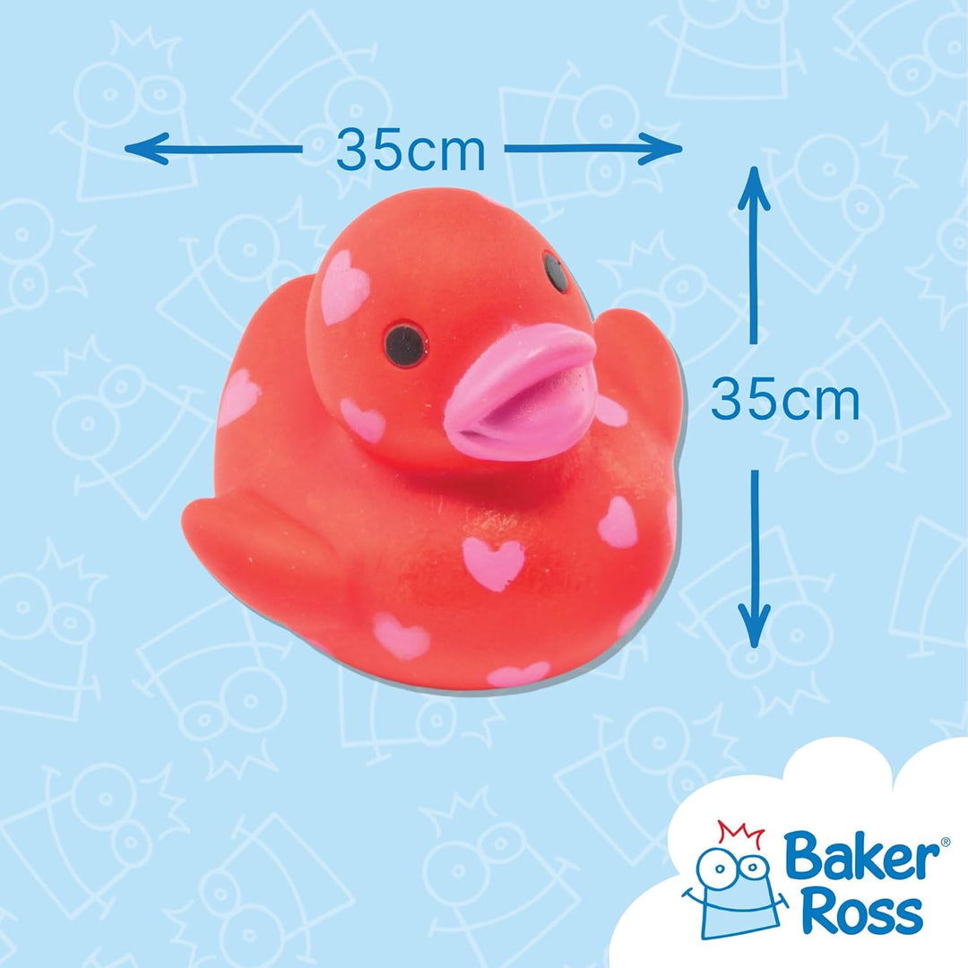 Baker Ross AF217 Mini-Herz, schwimmende Gummienten (6 Stück), perfekter Partygeschenk-Taschenfüller