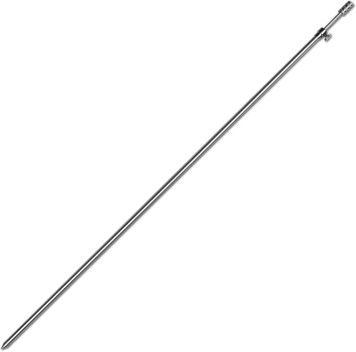 1-4 Stück Rutenhalter Bankstick Alu 45-120cm 9.5/6mm Chrome 3 Stück / 45 - 75cm, 3 Stück / 45 -