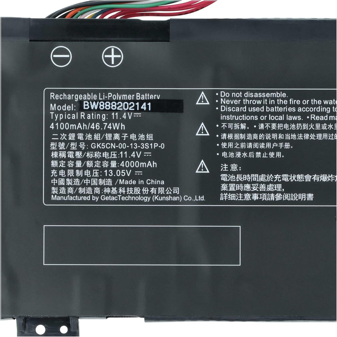 vhbw Akku kompatibel mit Mechrevo Z2 Air Notebook (4000mAh, 11,4V, Li-Polymer)