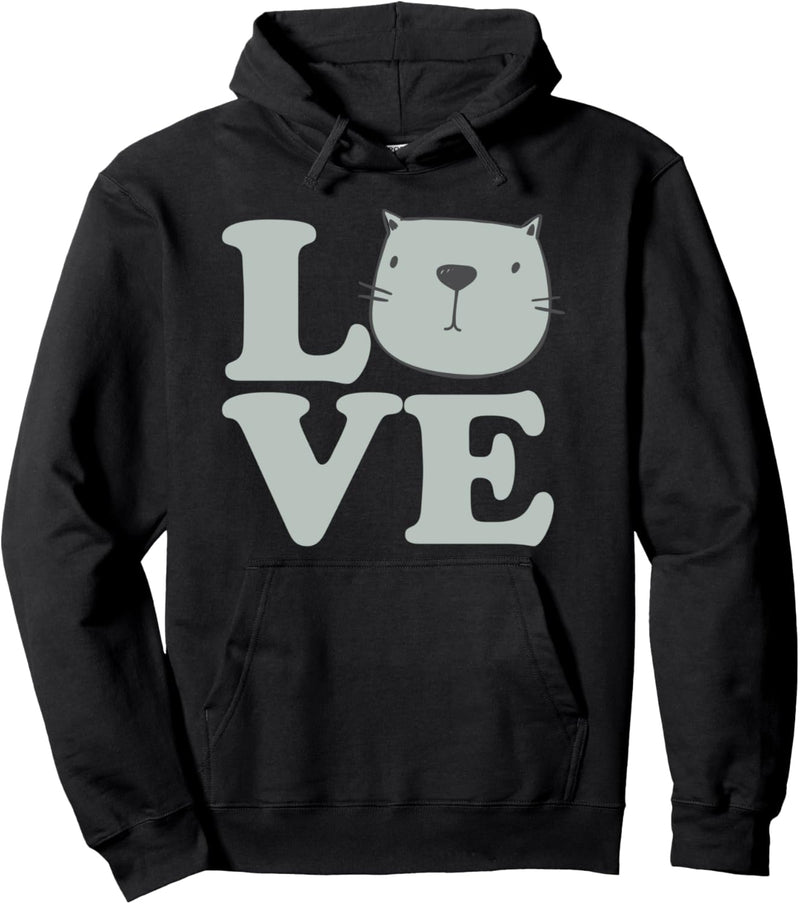 I Love Cats Pullover Hoodie