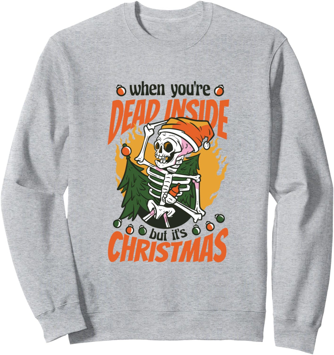 Skelett Weihnachten Lustig Sweatshirt