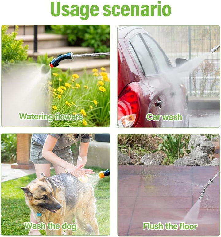 Sprühstab-Ersatz,72cm Verstellbarer Ersatz-Universal-Sprühstab mit 3 Düsentypen,Garten Giessstab Met