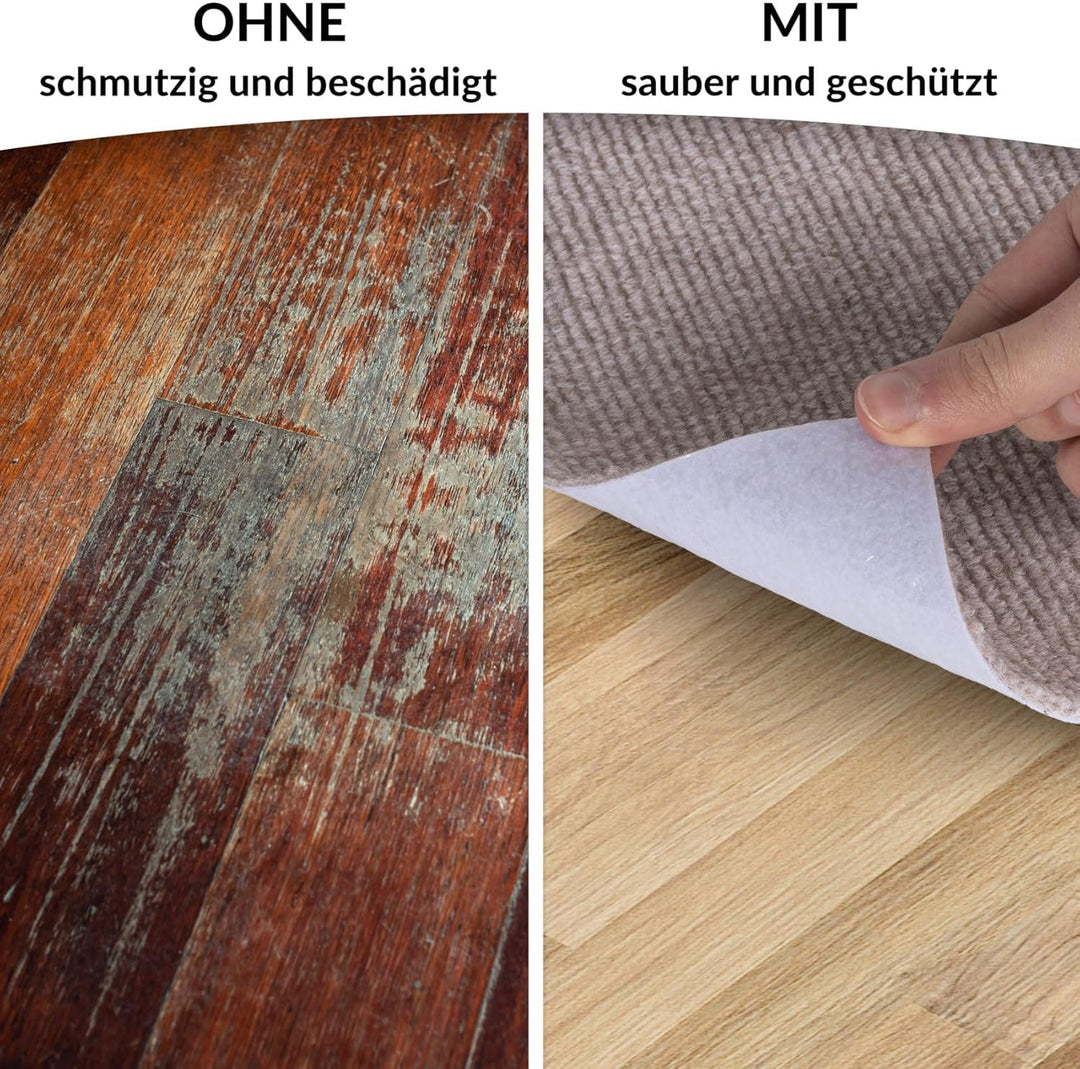 ANRO Bodenschutzmatte Bürostuhl Unterlage Schreibtischstuhl Unterlage Bürostuhl Teppich rutschfeste