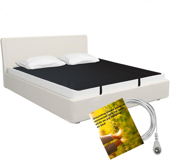 Erdungsmatte, atmungsaktives Erdungsmatten-Set mit EU-Erdungskabel, leitfähige Erdungsmatratze (137