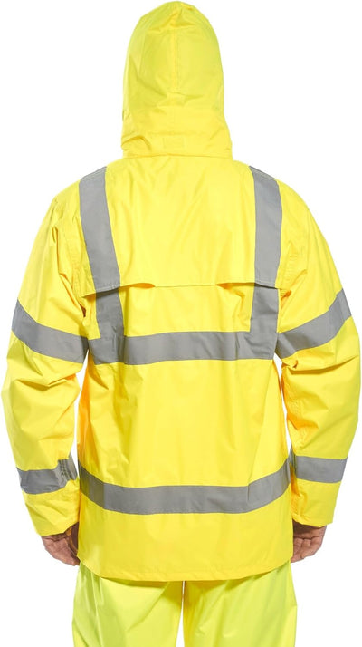 Portwest H440 Herren Leichte Wasserdichte Hi-Vis Regenjacke Gelb 4X-Large, Gelb 4X-Large