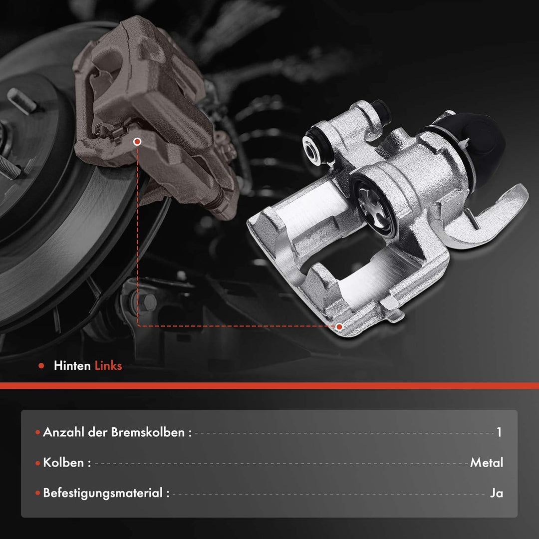 Frankberg Bremssattel Bremszange Hinten Links Kompatibel mit Cougar EC 1998-2001 Mondeo I GBP 1994-1