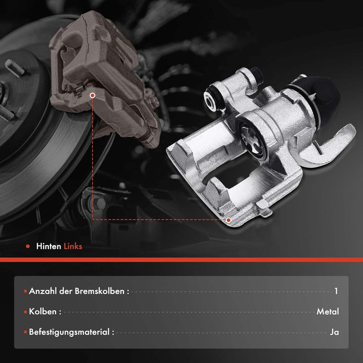 Frankberg Bremssattel Bremszange Hinten Links Kompatibel mit Cougar EC 1998-2001 Mondeo I GBP 1994-1